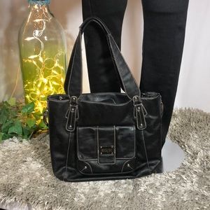 Kenneth Cole Reaction leather laptop briefcase/bag